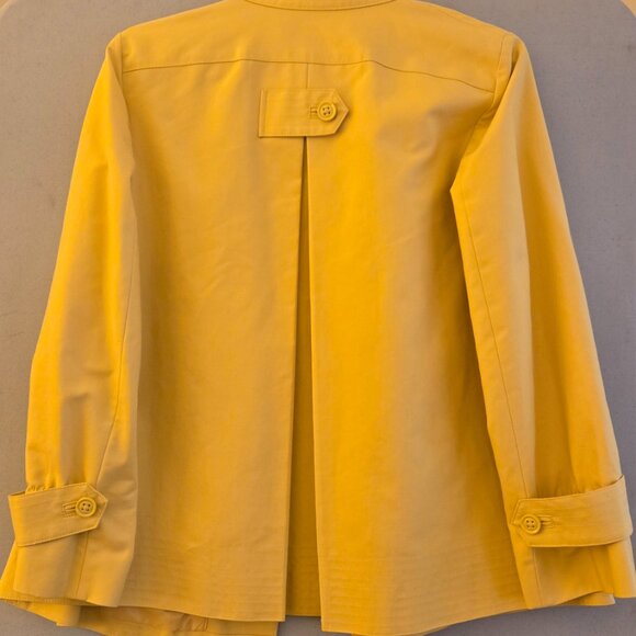 Sunshine Yellow Talbots Women's Petites Size 12 Swing Jacket Blazer Excellent! - Picture 6 of 15